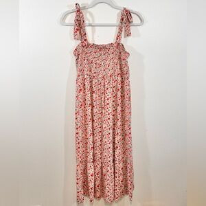 Sonoma Maternity Smocked Floral Midi Dress Medium